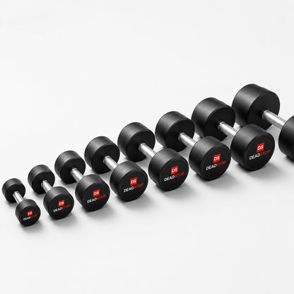 Round Rubber Dumbbells (Pair)