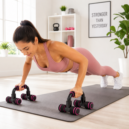 Push-Up Bars with Foam Grip Handles